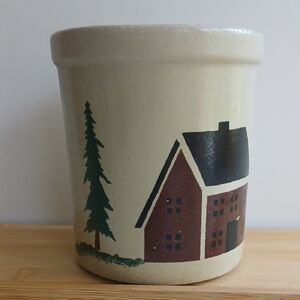 Robinson Ransbottom Pottery Crock High Jar R.R.P. Co from Roseville, Ohio